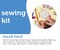 Incraftables Sewing Kit with 30pcs Multicolor Thread & Needles. Best Emergency Travel Hand Repair Set w/ Scissors, Tape Measure, Thimble, Wonder clips, Buttons, Seam ripper, Pencil, Safety Pins & More